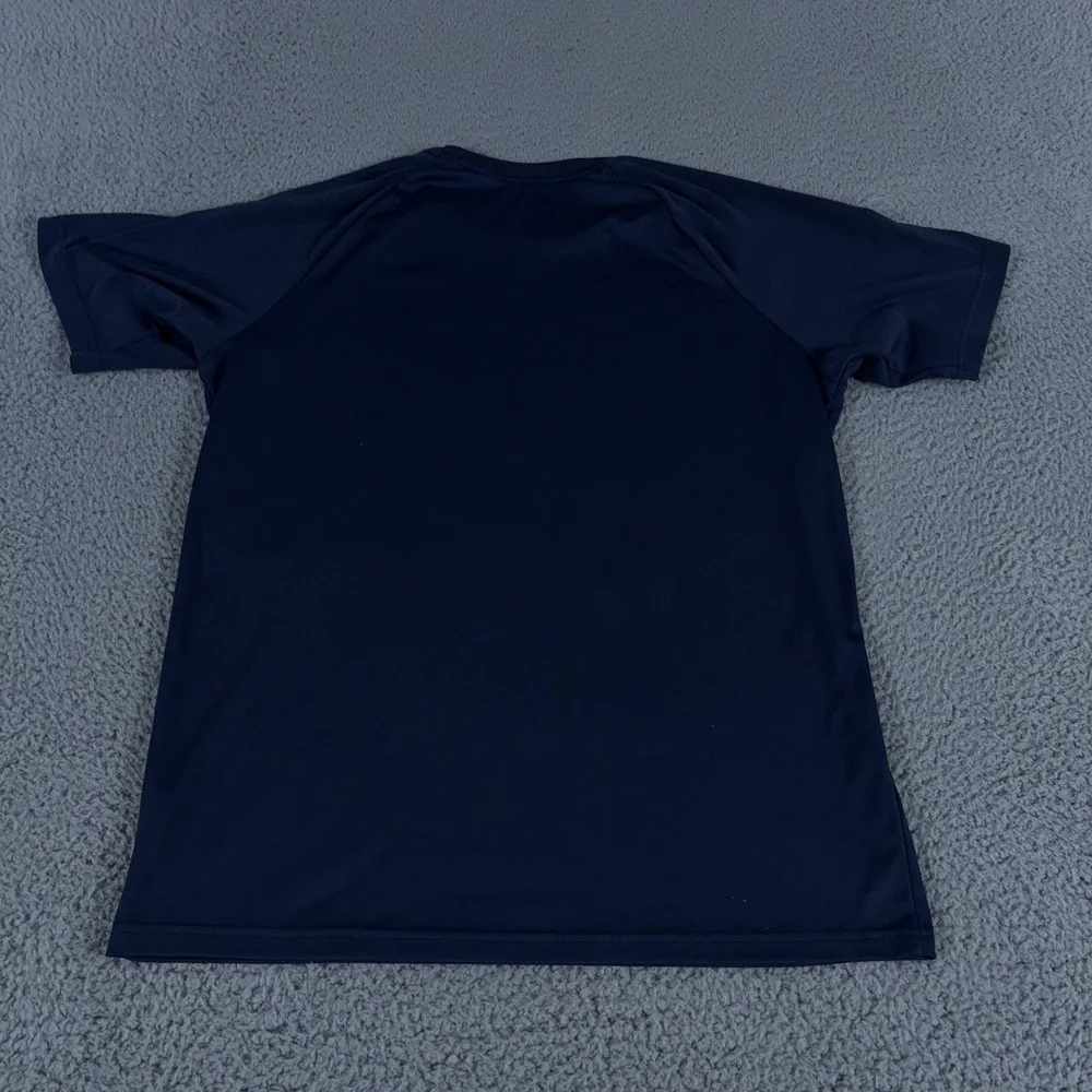Nike Hydroguard Swim‎ Shirt Mens Medium Navy Dri-Fit Short Sleeve UPF 40+ Gym